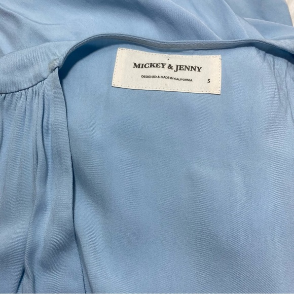 Mickey & Jenny High Low Blue Wrap Maxi Dress Sz-Small - Picture 5 of 6